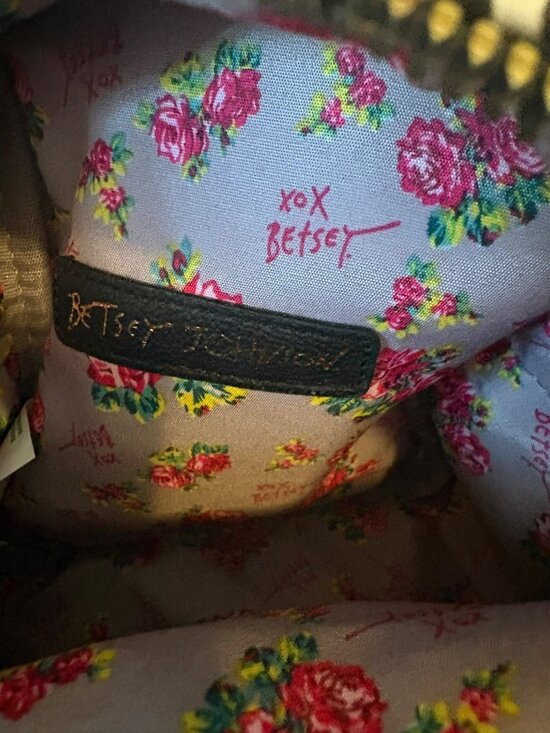 Betsey Johnson Kitsch Puppy Backpack Floral Leopard Print Multi-Color main image 5